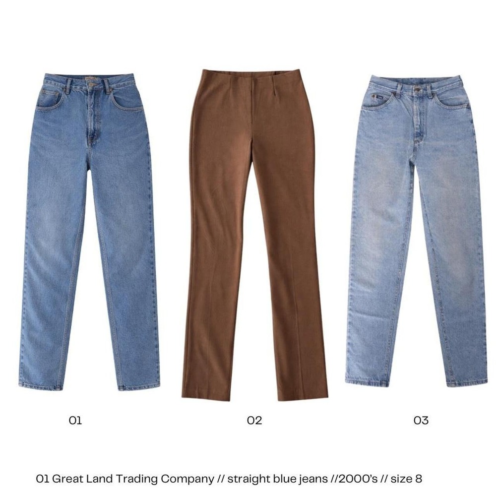 Brown Italian straight-leg trousers by Peruzzi. Made in Italy. - Picture 2 of 5